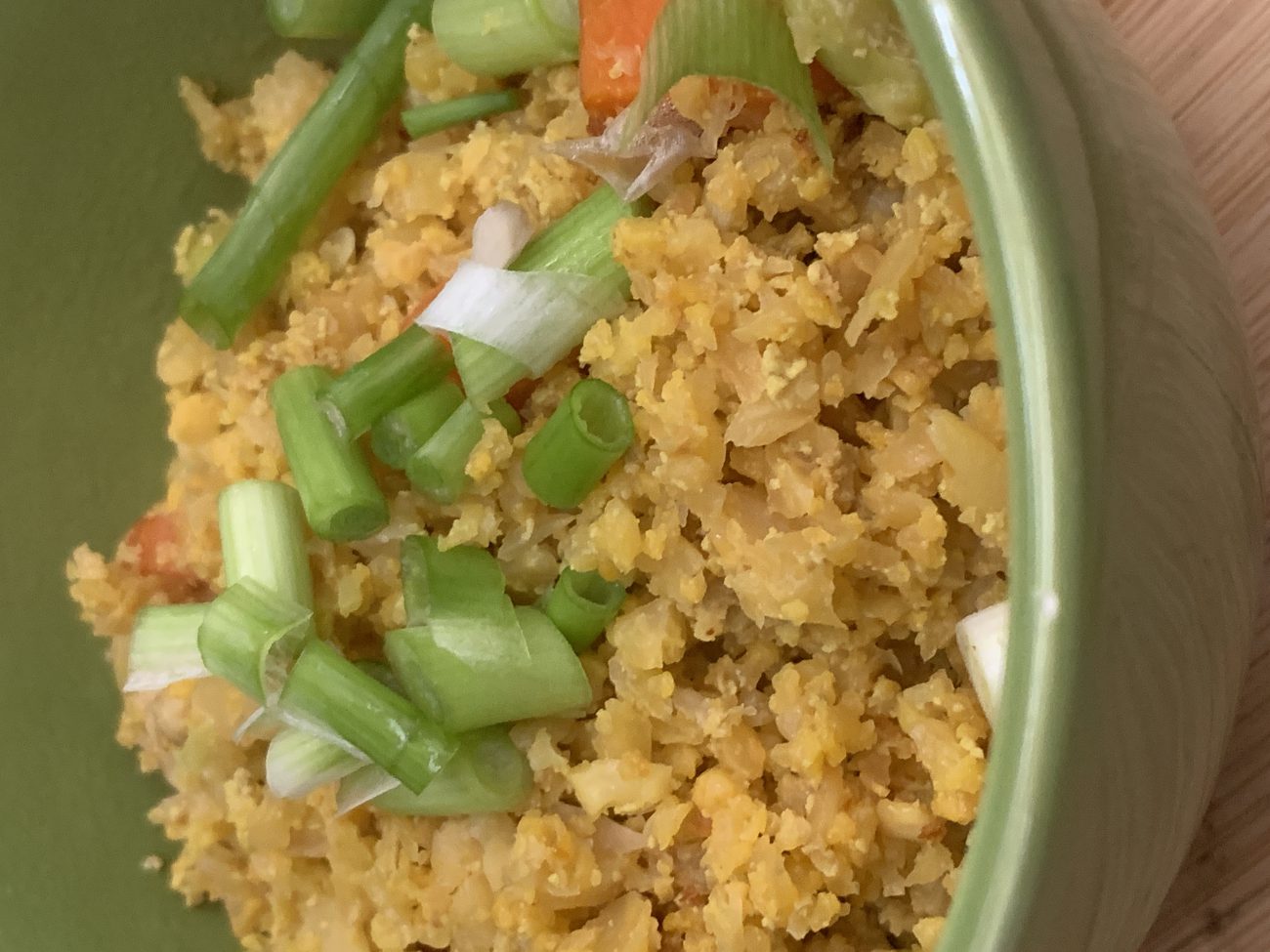 “Fried” Cauliflower Rice