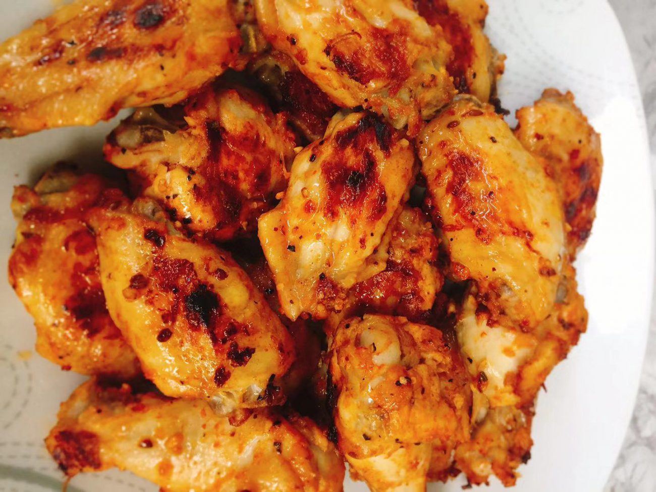 AirGO air fried 22 chicken wings in 19 minutes with crispy skin
