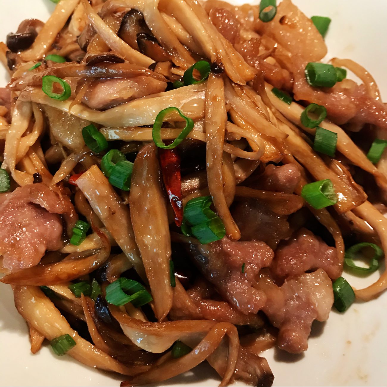 Air-fried King oyster mushrooms